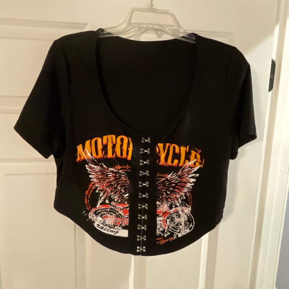 Black Graphic Women's Top
